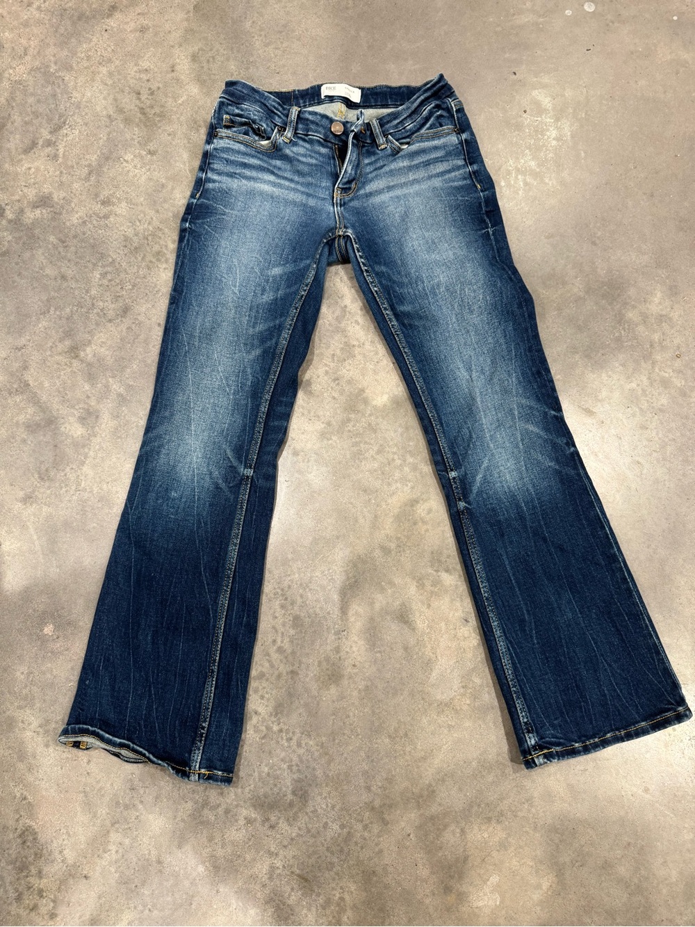 BKE Women’s Dark Blue Bootcut Jeans 27x29.5